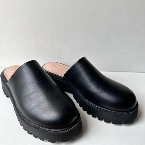 Sincerely Jules Womens Bolt Black Platform Chunky Clog Mule 90's Style Shoe  10M - Picture 6 of 15